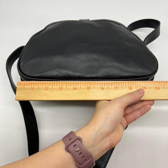 Patricia Nash Florentina Frame Leather Crossbody Bags Black Distressed Purse - Picture 11 of 16